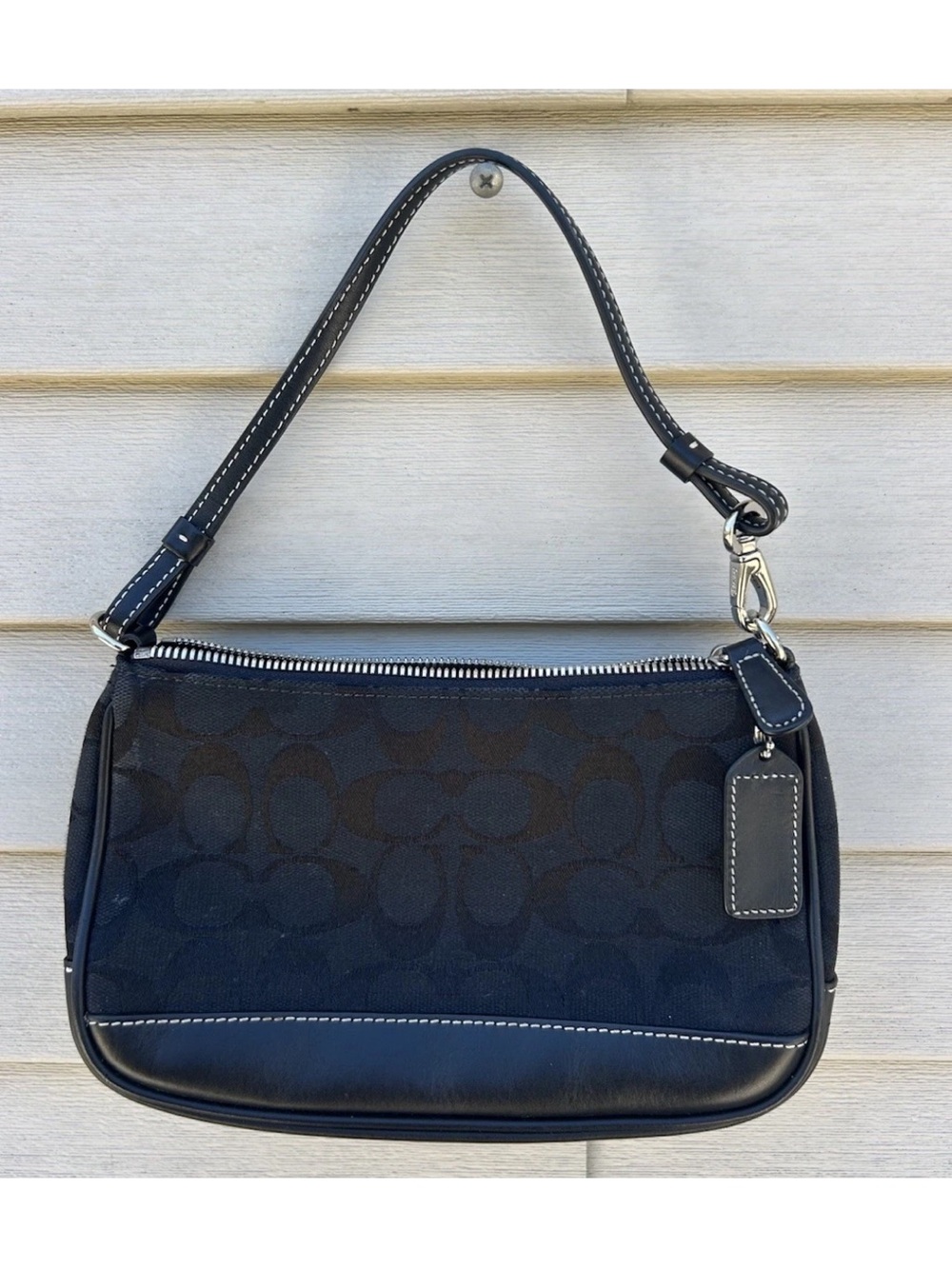 Legacy Coach Y2K Signature Sufflette Canvas Leather Mini Handbag Convertible